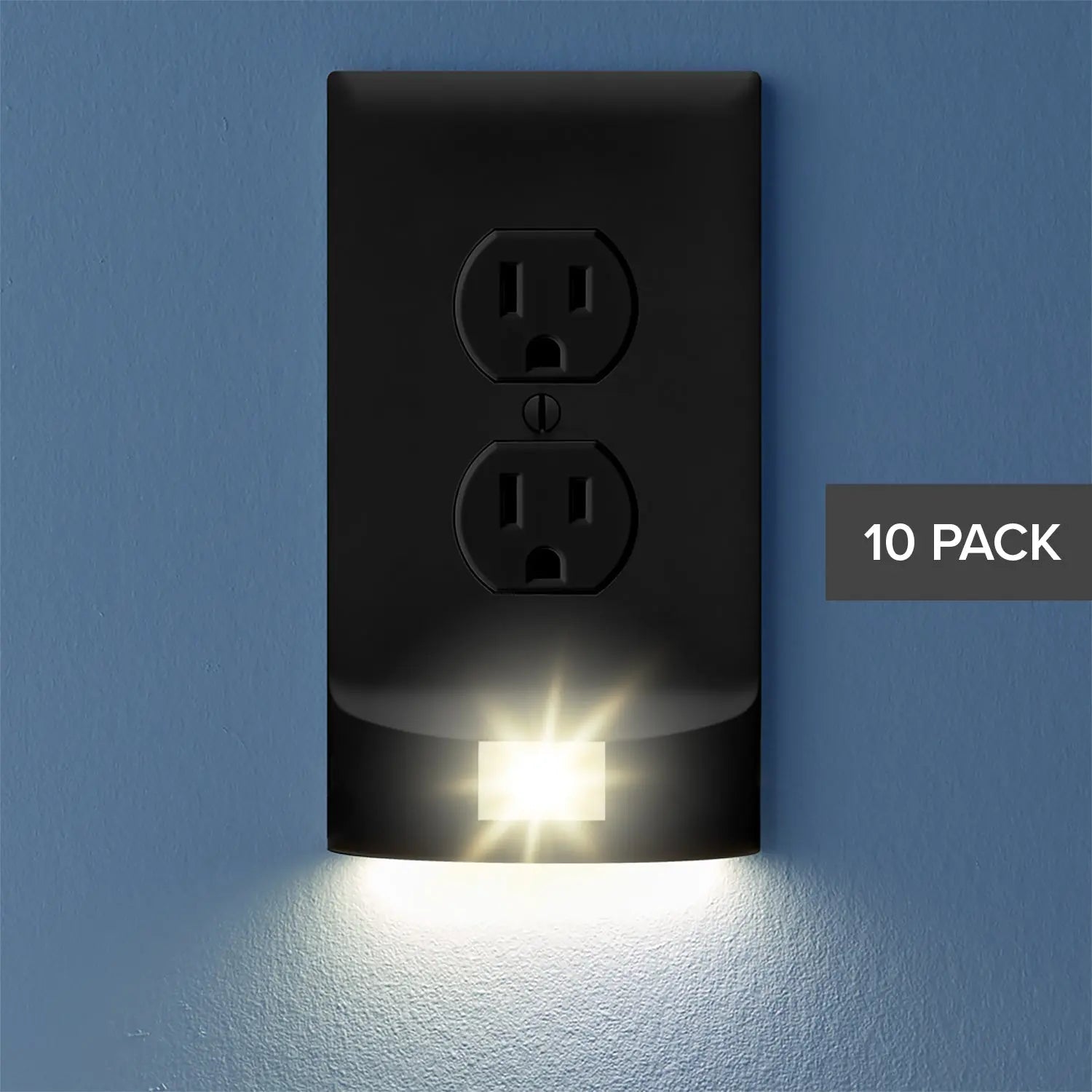 Stormlight - Socket Cover with Built in Battery Backup Night Light.